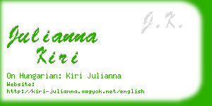 julianna kiri business card